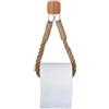 KTTTA Portasciugamani in corda di canapa, porta carta igienica da parete, porta rotoli di carta igienica rustico, porta asciugamani retrò creativo, porta rotolo di carta igienica, arredamento per il bagno