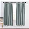 PONY DANCE Tende Oscuranti per Interni con Passanti 2 Pezzi 140x175 CM Tende Termiche Isolanti per Soggiorno e Camera da Letto Curtain Oscurante da Interno, Blu Grigiastro