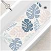 SHUCHING Boho Fiori Tappetino Antiscivolo Vasca da Bagno 100x40cm, Tappeto Doccia Antiscivolo Senza BPA, Tappetino Bagno Resistente alla Muffa e Lavabile in Lavatrice