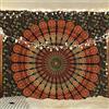 Bless International Arazzo indiano Hippie Bohemian Psychedelic Peacock Mandala da parete (Golden Green, Twin (137 x 182 pollici) (140 x 185 cm)