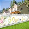 DPKOW Matrimonio Addobbi Oggi Sposi Striscione, Oro Verde Striscione per Matrimonio Decorazioni per Casa Giardino Cartello di Benvenuto Nastro Barriera Esterna, Elegante, 270 * 40 cm