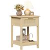 Trironsun Comodino in rattan boho tavolino con cassetto portaoggetti e ripiano aperto, color oro, per camera da letto, soggiorno