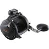 Okuma Magda Pro Line Counter Levelwind Mulinello da traina, piccolo, nero/argento, MA-20DXT