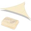 GLOSKIN Vela Ombreggiante,3 × 3 × 3 Metri Vela Ombreggiante Impermeabile,Vele Ombreggianti,Telo Ombreggiante Esterno,Antivento e Protezione UV per il Balcone da Giardino,Beige