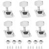 CUEMOON 6PCS Tuning Testa Meccaniche per Chitarra, L3+R3 Semi-Closed Elettrica/Acustica, Macchine Sintonizzatori per Chitarra Elettrica e Acustica