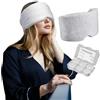 Azttior Maschera per Dormire+3 Paia di Tappi Auricolari,Mascherina Occhi per Dormire Morbida e Regolabile,100% Blocco della Luce,Sleep Mask con Design Nasale Ergonomico,Copriocchi per Dormire Adulti