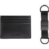 Calvin Klein Uomo Set Regalo 6 Cardcases & Keychain Porta Carte, Nero (Ck Black Palmellato), Taglia Unica