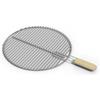 HAGO Griglia di ricambio in acciaio inox, rotonda, diametro 54,5 cm, griglia di ricambio, griglia per barbecue, universale, con manici, in acciaio inox, massiccio, a gas