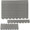 HYRYC 53 pezzi Piccole Coperture Tetti Adesive Tegole Casetta Uccelli Impermeabili per Tetti di Casette Nido Conigliere Cucce per Cani e Tetti di Cassette Postali (Grigio)