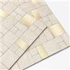 M MOFIT Piastrelle autoadesive per cucina e bagno, effetto marmo, impermeabili, autoadesive, a mosaico (5 fogli, beige)