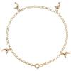 MILOR Bracciale con ciondoli a delfino in Oro 9Kt - Braccialetto ipoallergenico con chiusura a moschettone - Gioielli donna made in Italy - Regalo per compleanni, anniversari, festa della mamma