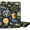 Grafoplás Grafoplas - Cartella a 3 fogli, cartone foderato, copertina rigida plastificata lucida, formato foglio, design Streetball, Bits&Bobs Pop Up Design, certificato FSC, ideale come materiale scolastico