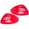KMVPVGZHCN Copertura Specchietto Retrovisore Per Citroen Per C3 2016 2017 2018 1 Paio Di Copri Specchietti Retrovisori Laterali Rosso Lucido, Autoadesivi In ABS. Calotte Specchietto