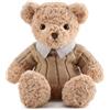 CYGMRFH Orsetto Peluche Bear Peluche Animale Orsetto da 30cm Orso con Maglione Peluche Orsacchiotto Marrone Chiaro Regalo di San Valentino Natale