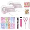 TFSZE 20 Pezzi Nano Tape Bubble Kit,Nano Tape Bubble Kit Lavoretti Creativi per Bambini,Kit Fai da Te Bolle di Nastro Nano,Contiene pacchetti di materiale di base（Colore Trasparente*2）