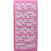 Ameisenkeks® Blocco per bingo, 600 biglietti, sistema 15, in 90 n° 6, colore: rosa