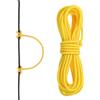 PATIKIL Corda ad Rnello D per Tiro con Arco 10 Piedi, Ring di Rilascio Corda Arco Cocca Ring Incocco Fibbia per Corda dell'Arco Composta, Giallo