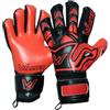 WALTER Guanti Portiere Professionale, calcio, modello Tiger con stecche. (Rosso, 8)