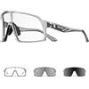 SCVCN Fotocromatici Occhiali Ciclismo Uomo Occhiali MTB Donna TR90 Occhiali Bici da Corsa Trasparenti Occhiali da Sole Sportivi Anti-UV400 Occhiali da Ciclista Running Bicicletta Mountain Bike S325
