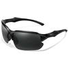 GWAWG Occhiali da sole sportivi polarizzati, occhiali da ciclismo uomo donna per ciclismo con protezione UV400 per guida, golf, sci, pesca e corsa (nero)