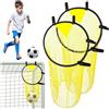 DAJASD 2 Pezzi Obiettivo da Calcio, Bersaglio per Allenamento da Calcio Obiettivo, Facile Da Montare, Attrezzatura Per Allenamento Da Calcios Per Bambini E Adulti - Giallo