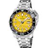Festina Orologio Uomo F20043/1 Swiss Made Diver cassa di Acciaio inossidabile 316l Grigio cinturino in Acciaio inossidabile 316l Grigio