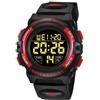 aswan watch Orologio Digitale Bambino con Sveglia, Cronometro, Data, Luce LED-Orologio da polso Ragazzo con Cinturino in Silicone