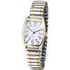 JewelryWe Orologio da donna con cinturino elastico: orologio da uomo in acciaio inossidabile estensibile, con numeri grandi, facile da leggere, orologio analogico al quarzo, Stile D-donna-argento Oro,