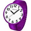 XIRUVE Donna Uomo Facile Lettura Numeri Grandi Quadrante Grande Cinturino Elastico Orologio da Polso Quarzo in Acciaio Inossidabile
