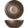 H&H-Regent, set 6 bowl, ciotole natalizie, in vetro, effetto glitter, marrone, 22 cm