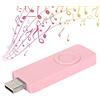 Yctze Lettore MP3, Lettore MP3 Portatile con Chiavetta USB, Lettore Musicale MP3 Audio HiFi con Cordino, Supporta Fino a 32 GB, Tempo di Riproduzione 10 Ore, Tempo di Standby 48 Ore(Rosa)