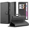 Cadorabo Custodia Libro per Apple iPhone 5 / iPhone 5S / iPhone SE in Nero Carbone - con Vani di Carte, Funzione Stand e Chiusura Magnetica - Portafoglio Cover Case Wallet Book Etui Protezione