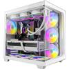 EMCA4 Computer Gaming PC Assemblato Ryzen 7 7700X - Radeon RTX 5070 TI 16GB - SSD M.2 1TB nvme Gen4 - Ram 32GB DDR5 6000mhz EXPO - ARGB - Windows 11 - Wifi - Bluetooth - DIssipatore a liquido 360mm White/Bianco