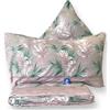 L'Emporio Casa Set Lenzuola Flanella Letto Matrimoniale 100% Caldo Cotone sopra 240x290 + sotto Angoli 160 a180x195 a 200 + 2 Federe 50x80 (Felce Rosa)