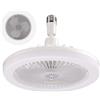 Doiyislem Ventilatore soffitto con luce - 30 W, ventilatore soffitto con lampada E27 | Ventilatore lampadario, minis ventilatore da soffitto LED per bagno/camera da letto/soggiorno/garage/cucina