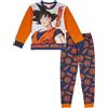 Dragon Ball Z Pigiama per ragazzi, Goku Pjs per ragazzi, merchandising anime, abbigliamento ufficiale, Arancione, 11-12 Years