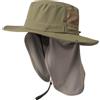 TOP-EX XL/XXL, cappello da sole da uomo, impermeabile, con supporto per occhiali da sole, tesa larga, cappello da trekking, con protezione per il collo, Safari, estivo, pieghevole, 94603_kaki,