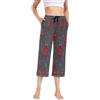 HMZXZ Pantaloni del pigiama da donna Animale Coccinelle rosse Donne Capri Pigiama Cropped Pantaloni Lounge Pantaloni Da Notte Yoga Pantaloni Casual Coccinelle, Multi, XL