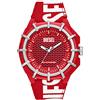 Diesel Orologio Analog Solar Men's con Cinturino in PRO Planet Textile DZ4621, Rosso e Bianco