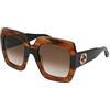 Gucci GG0178S 004 Occhiali da Sole, Marrone (4/Brown), 54 Donna