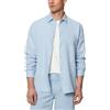Marc O'Polo Marc OߴPolo Uomo Camicia in Lino a Maniche Lunghe Regular Fit, Blu (Homestead Blue), S