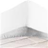 SoNiT home decor SONIT - Lenzuolo con Angoli Singolo 90x190 cm - Lenzuolo con Angoli Singolo Cotone Traspirante - Lenzuola Facile da Lavare - Colore Bianco