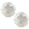 Hwtcjx 2 Pezzi Lampadario Moderno a Sospensione,Lampada a Sospensione,Paralume Lampada,Lampadario Puzzle Fai da te,Lampadario Soffitto,Lampadario Decorative per Camera Da Letto,Soggiorno, 25cm, Bianco