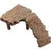 NUZAMAS 16 x 9 x 6 cm, piattaforma di arrampicata per tartarughe, terrazza tartaruga, rampa solare, grotta nascondiglio per tartarughe, cavità nascondiglia, contenitore per acquario in resina,