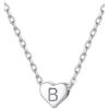 Silvora Collana con Ciondolo Lettera Iniziale in Argento 925 Catena Sottile Medaglia Argento/Oro Placcato Piccoli Gioielli Minimalisti Alfabeto Affascinante Collana con Ciondolo A-Z