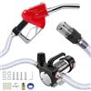 KAOLALI Diesel Pompa di Trasferimento 12V 990W, Pompa di Trasferimento del Carburante con Ugello di Spegnimento Automatico e Tubi, Kit Pompa Carburante Elettrica Autoadescante