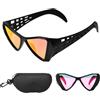 CAREDGO Occhiali da Sole Ciclismo Polarizzati Anti-UV 400 Occhiali Mtb Occhiali da Vista Ciclismo Occhiali da Sole per Guida Pesca Golf Ciclismo Campeggio Arrampicata Occhiali Sportivi per Uomo Donna