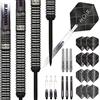 Unicorn Steel Tip Darts Set | Gary 'The Flying Scotsman' Anderson Noir Phase 3, 5 & 6 | 90% Tungsten Barrels with Black Titanium Coating | Presentation Packaging | 21g, 22g, 23g, 24g, 25g or 27g