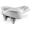 Selle Montegrappa Bicicletta da bicicletta da città in pelle da uomo e da donna, per bici da città e da spiaggia, stile vintage retrò XC 1700 P! Quadro colore: bianco - Made in Italy