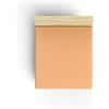 Nuit Des Rêves Premium Ranforce - Lenzuolo singolo XL, 100% cotone, 100 x 200 + 40 cm, arancione chiaro, 117 g/m², morbido, resistente, perfetto per camere da letto accoglienti